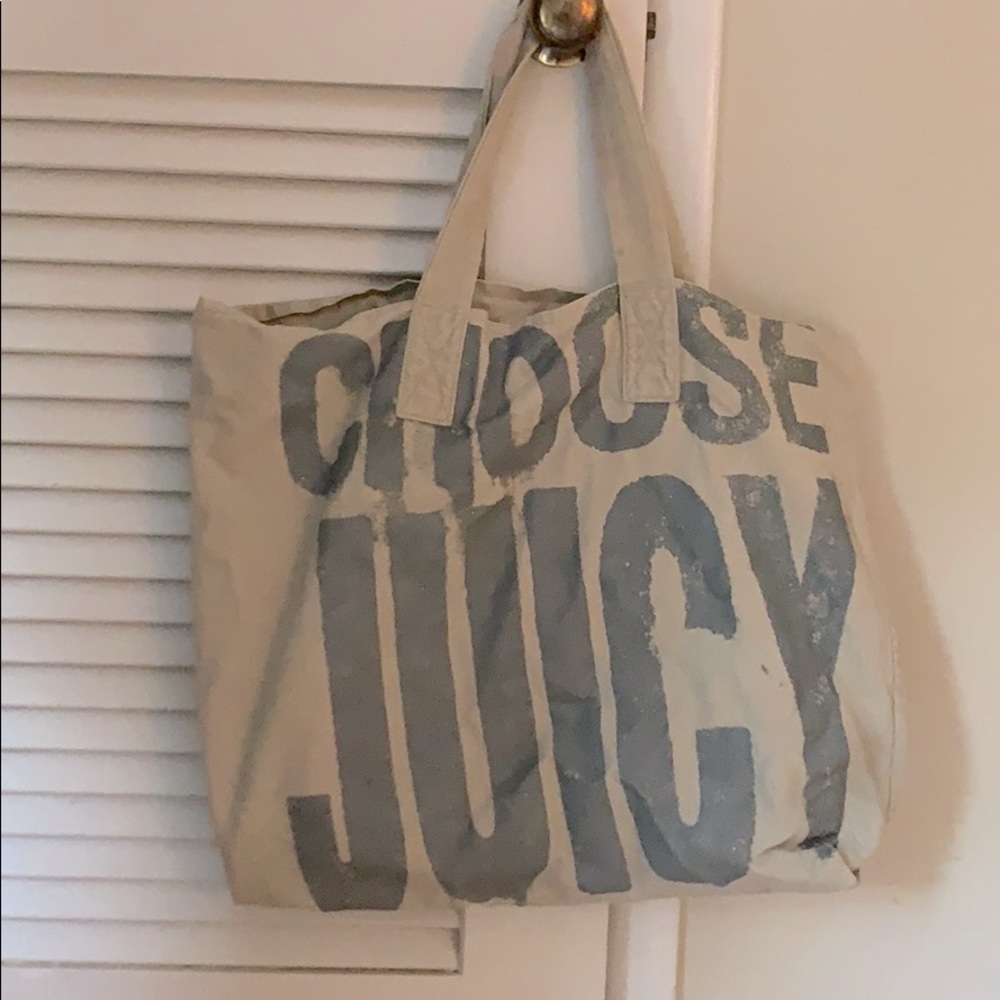 Juicy iconic large canvas tote